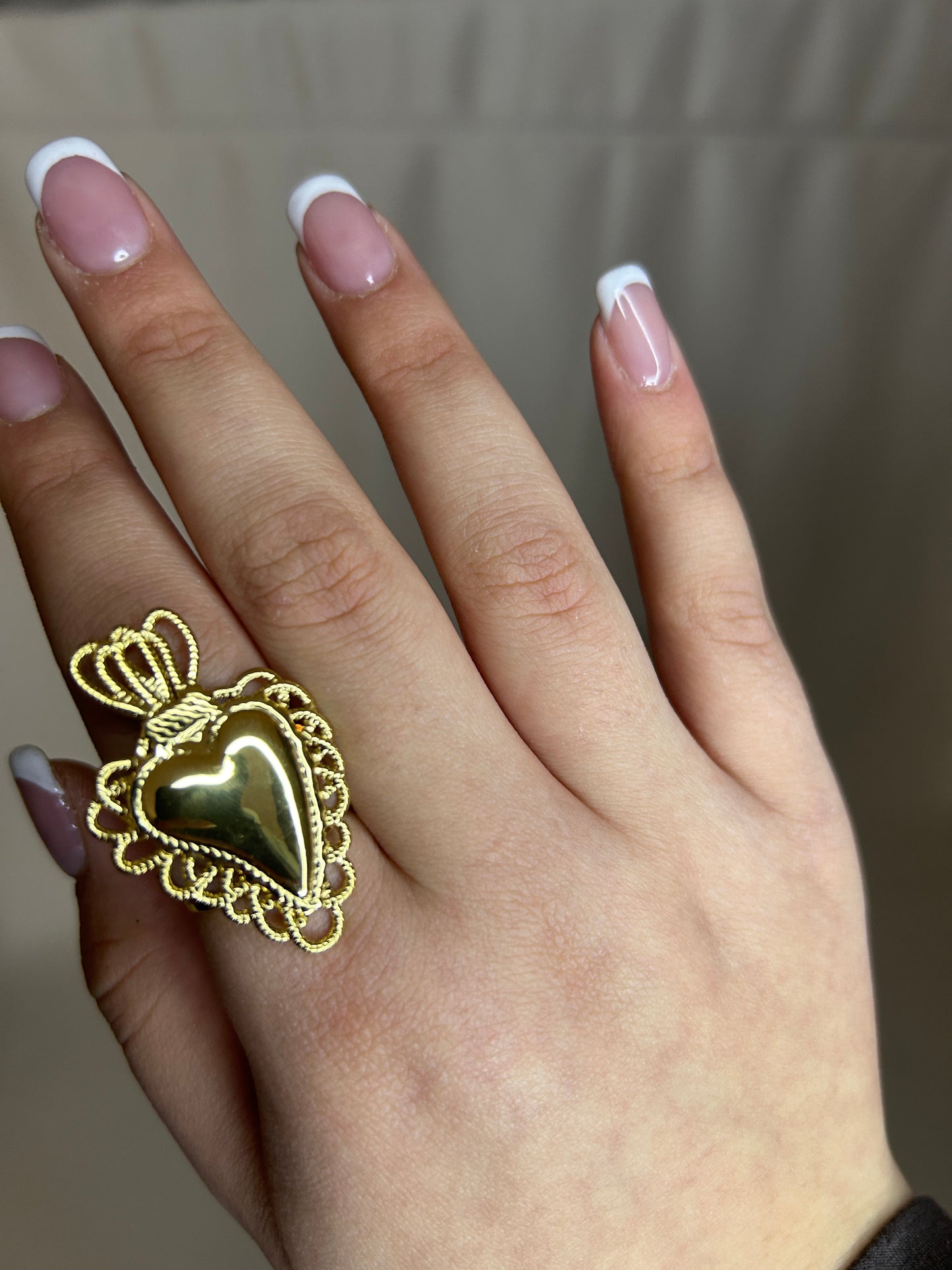 ANELLO GOLD CUORE SACRO